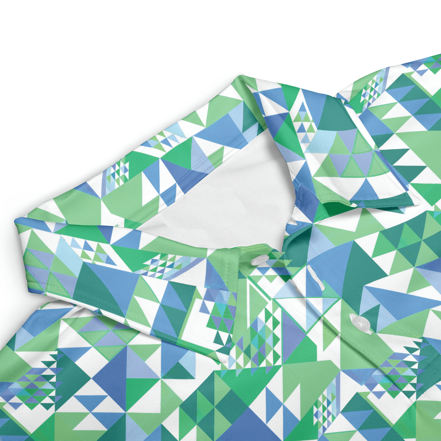 Green Triangle Infusion Women's Sleeveless Performance Polo - Image 2