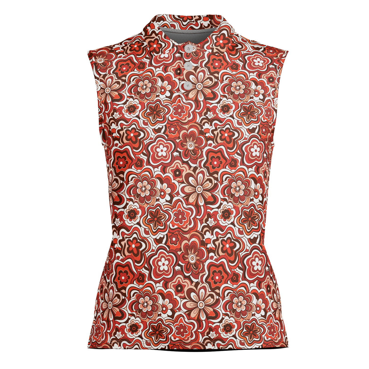 Crazy Daisies Women's Sleeveless Performance Polo Shirts - Image 6