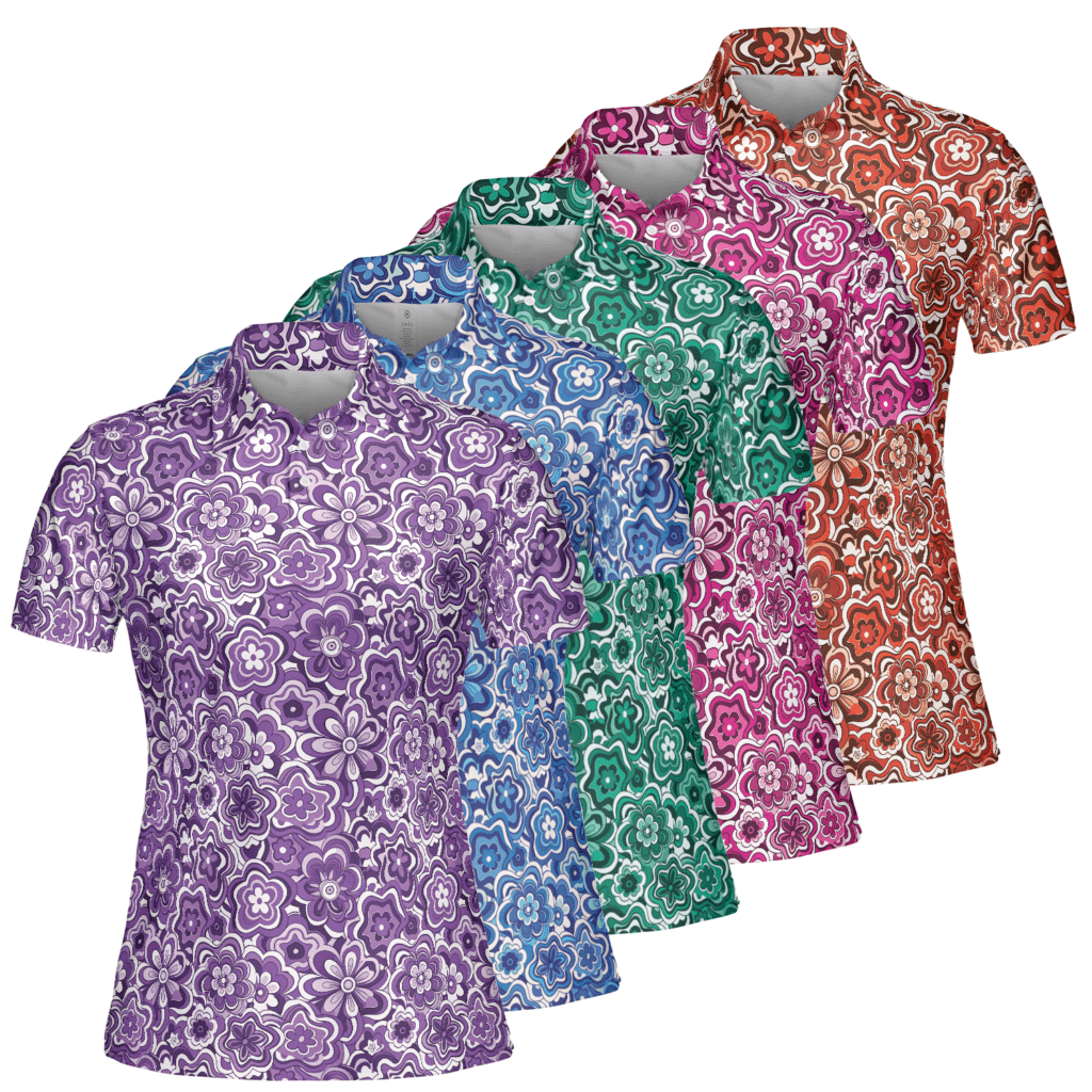 Crazy Daisies Women's Performance Polo Shirts