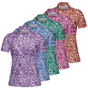 Crazy Daisies Women's Performance Polo Shirts