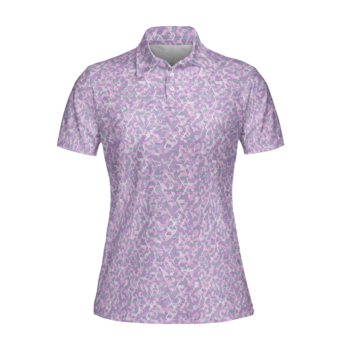 Geo Mosaic Purple Pink Women’s Performance Polo Shirt