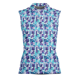 Purple Triangle Infusion Women's Sleeveless Performance Polo