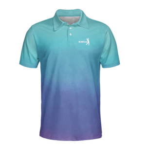 Blue Purple Gradient RMGA Polo Shirt