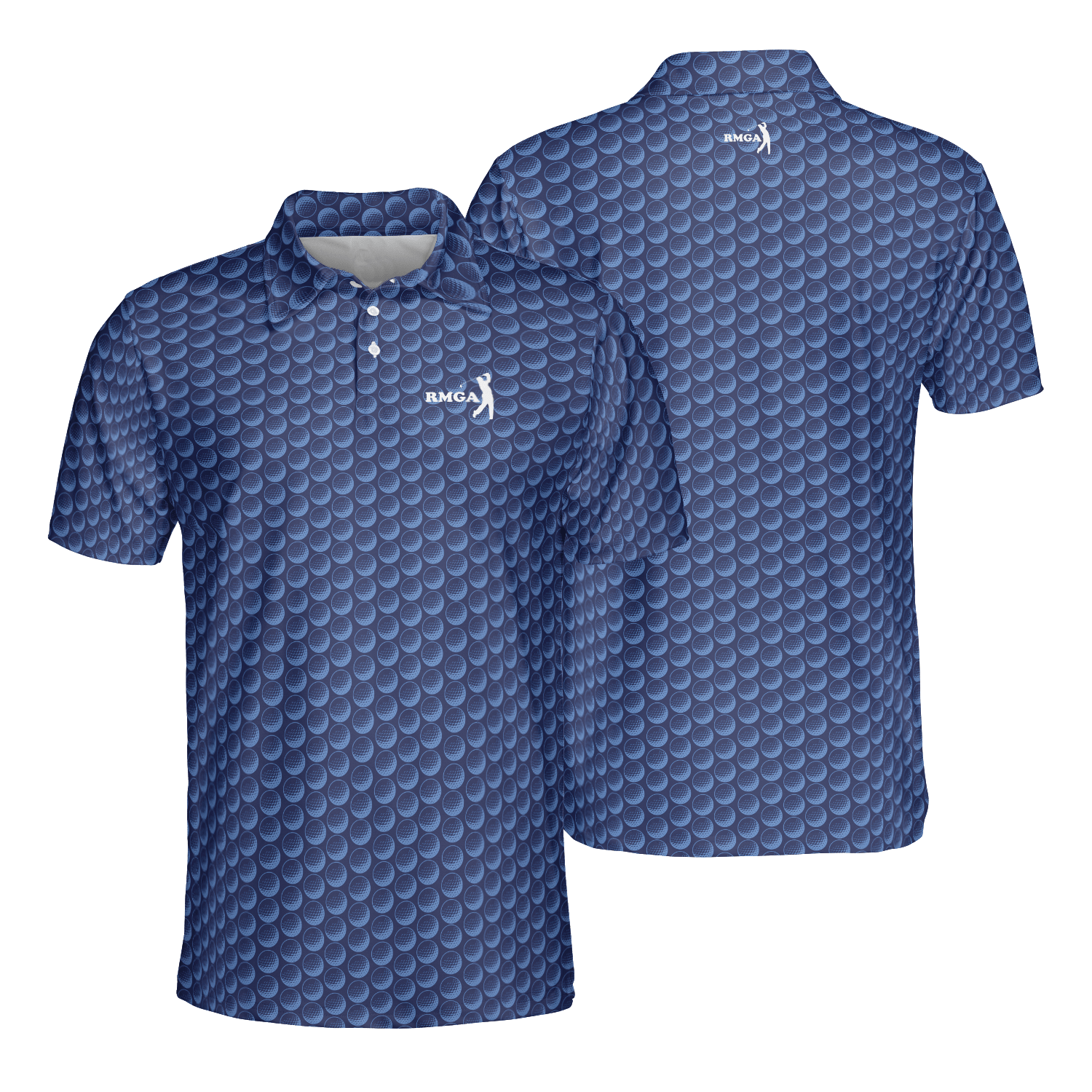 Blue Golf Balls RMGA Polo Shirt - Image 3
