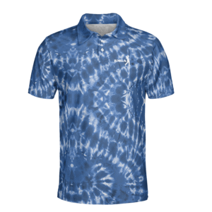 Blue Tie Dye RMGA Performance Polo Shirt