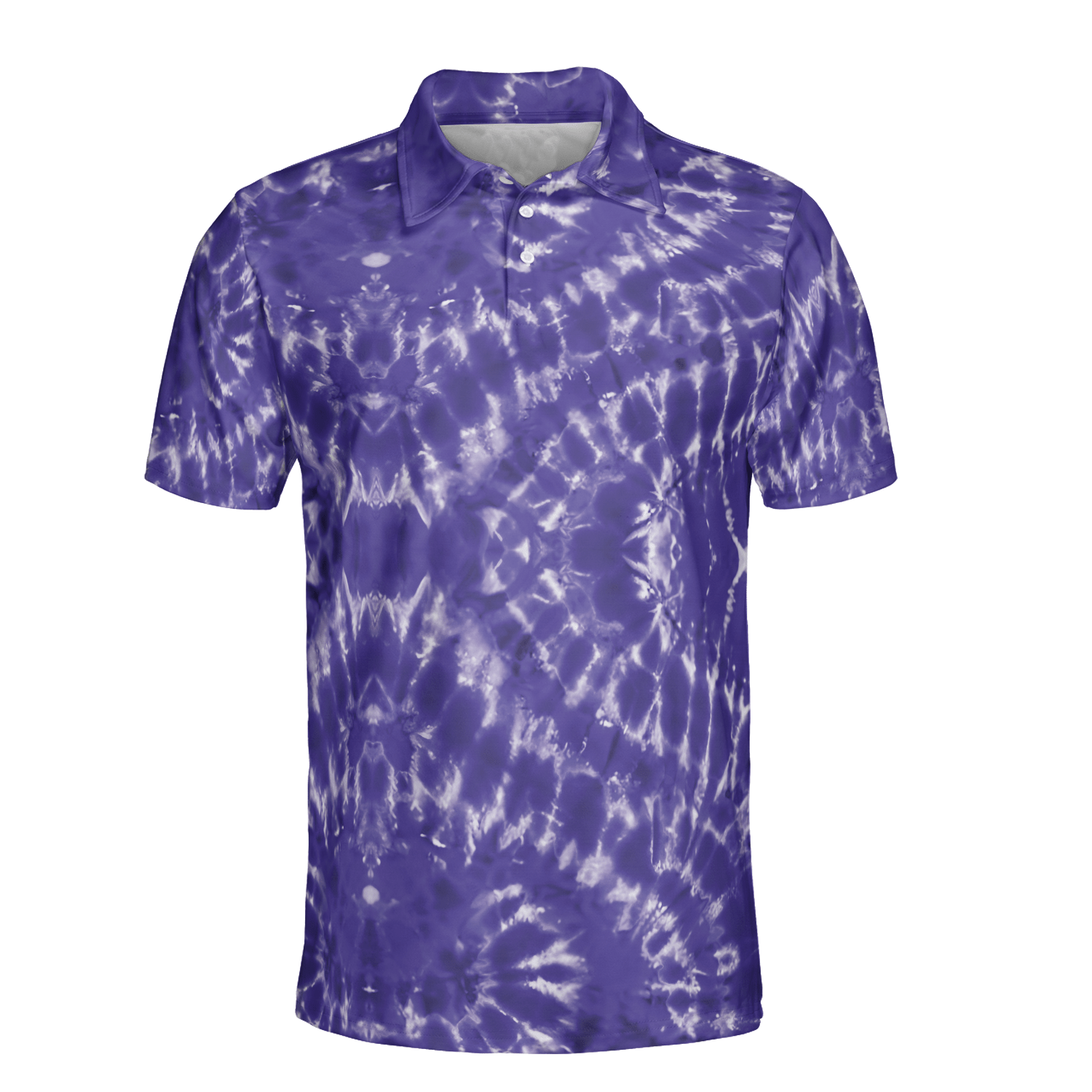 Purple Tie Dye Men's Performance Polo Shirt