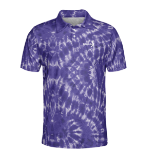 Purple Tie Dye RMGA Performance Polo Shirt
