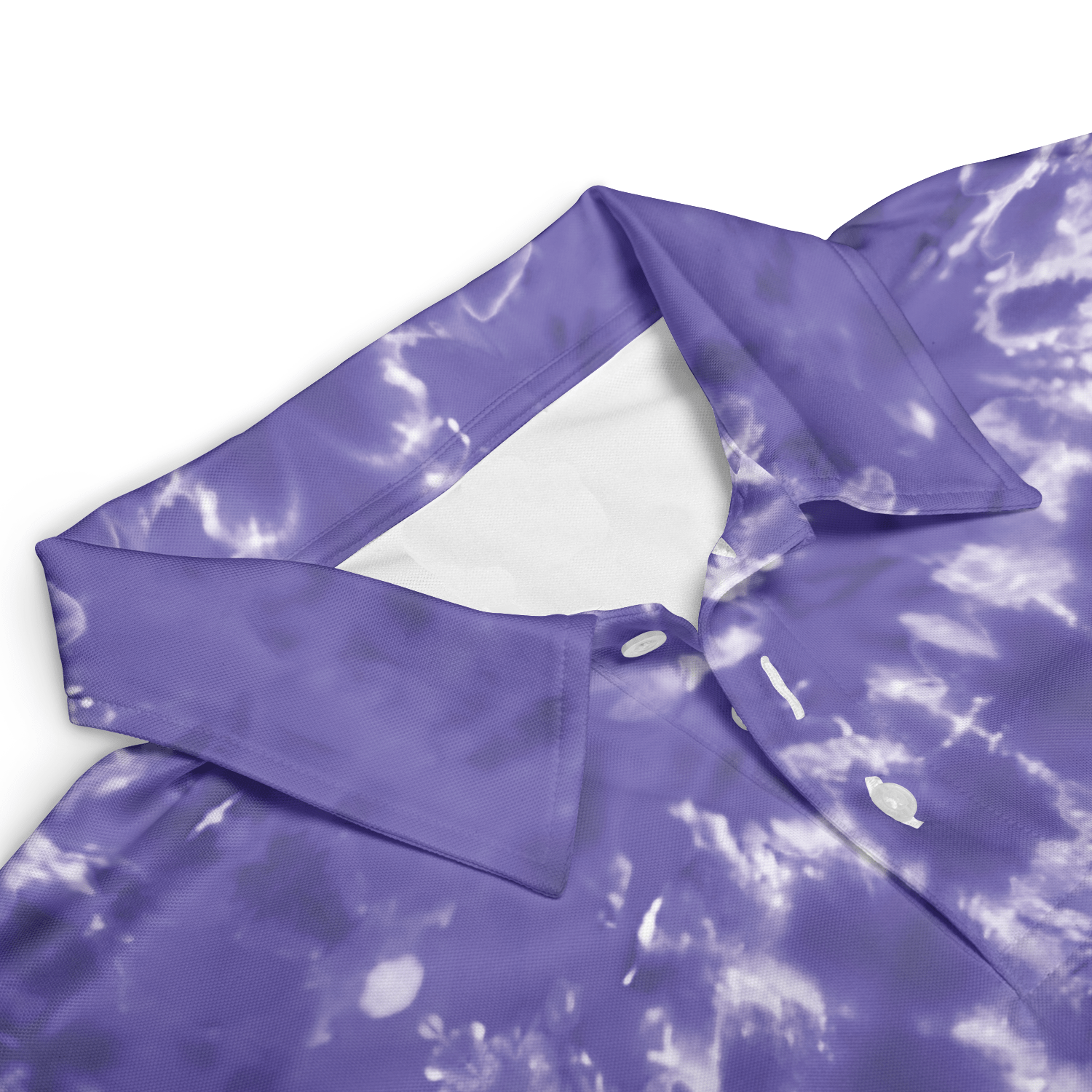 Purple Tie Dye RMGA Performance Polo Shirt - Image 2
