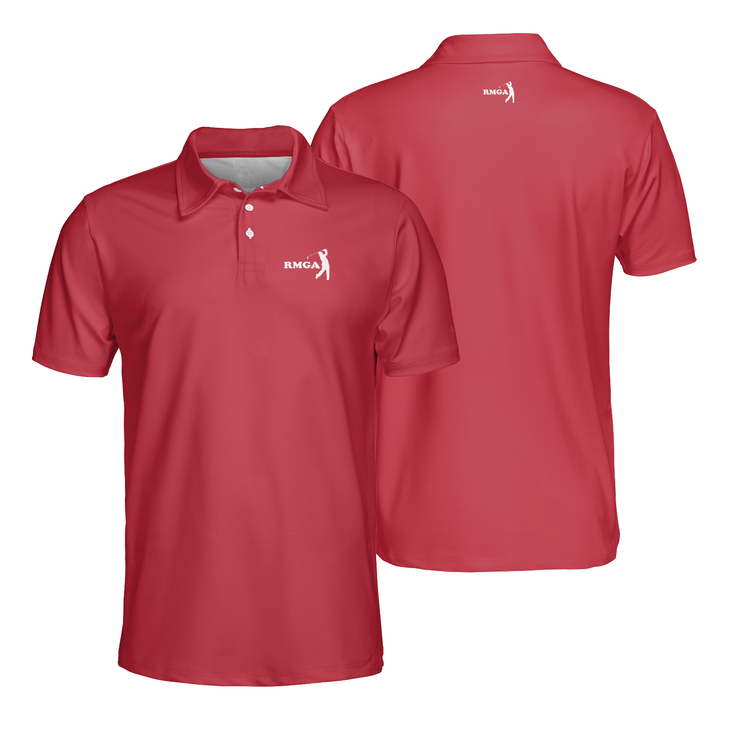 Red RMGA Performance Polo Shirt - Image 3