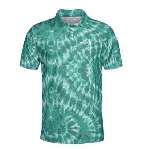 Teal Tie Dye RMGA Performance Polo Shirt